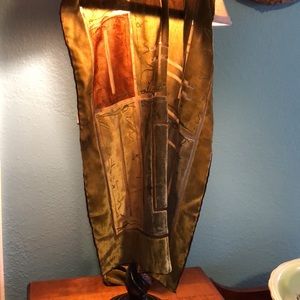 Cocoon House Silk Blend Handmade Velvet Design Scarf - Muted Warm colors